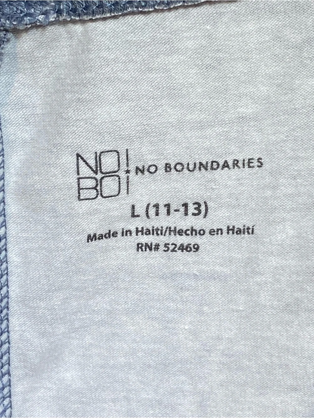 No Boundaries Heather Light Blue Girls' Stretch Leggings